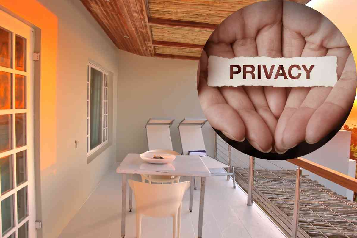 Privacy balcone