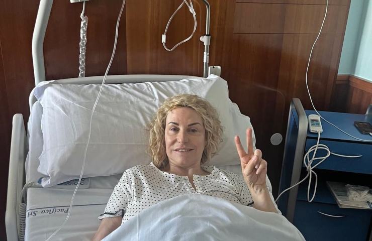 Antonella Clerici in ospedale
